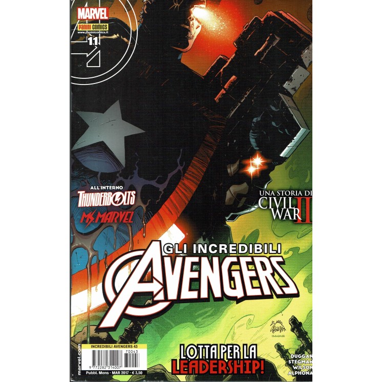 Incredibili Avengers n. 43 (NUOVO 11) Lotta per la leadership ed.Panini