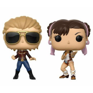 POP FUNKO VINYL FIGURE 2 PACK CAPTAIN MARVEL VS CHUN-LI Gd31