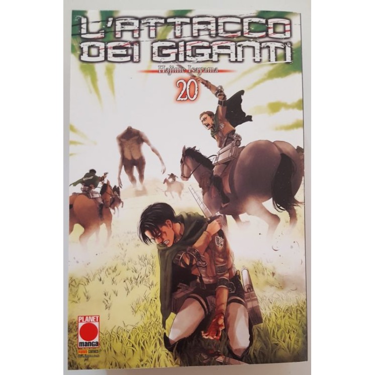 L'Attacco dei Giganti n.20 di Hajime Isayama prima ristampa ed.Panini 