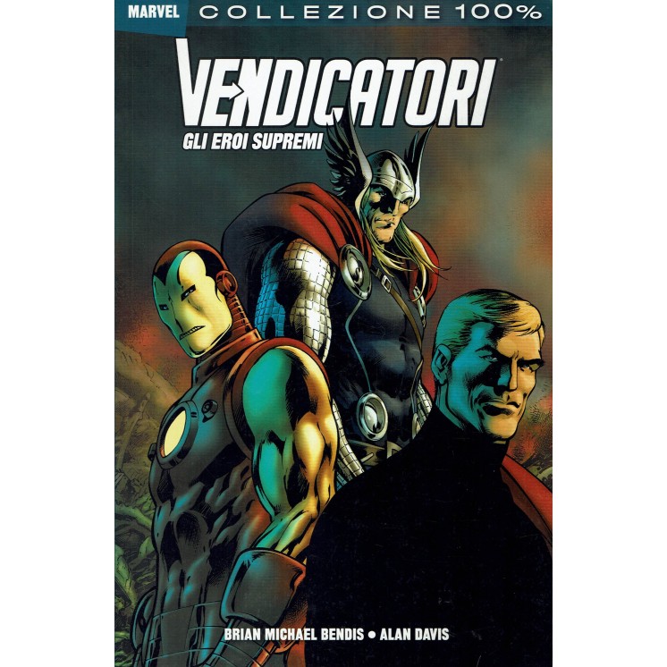 100% Marvel Vendicatori gli eroi supremi di Bendis ed.Panini NUOVO SU08