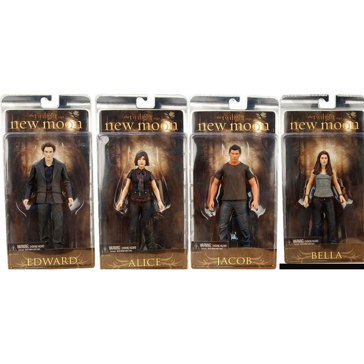 THE TWILIGHT SAGA NEW MOON Jacob Alice Edward Bella SET Neca Gd37