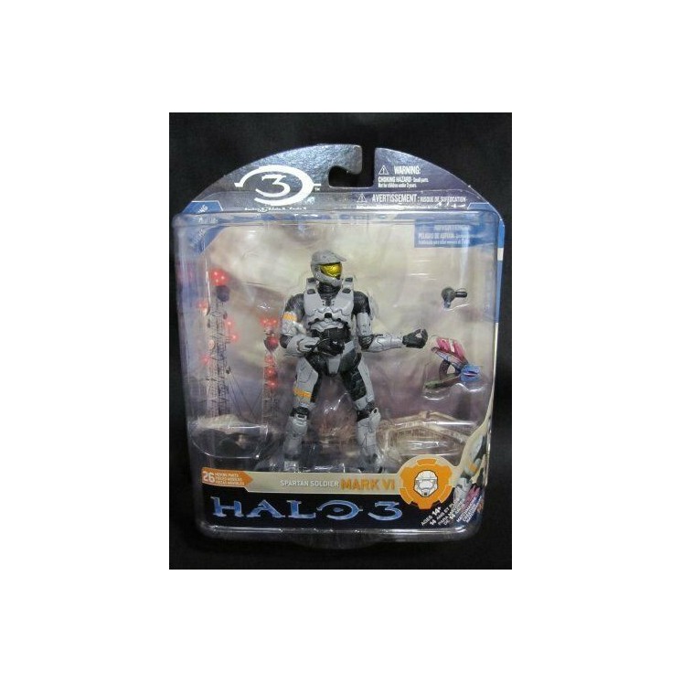 McFarlane Toys Halo 3 serie 3 figure Spartan Soldier Mark VI (Silver) Gd40