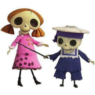 Disney Movies Burton CORPSE BRIDE SKELETON KIDS collector figures Gd34