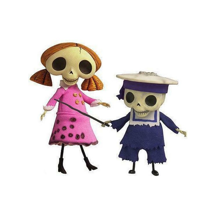 Disney Movies Burton CORPSE BRIDE SKELETON KIDS collector figures Gd34