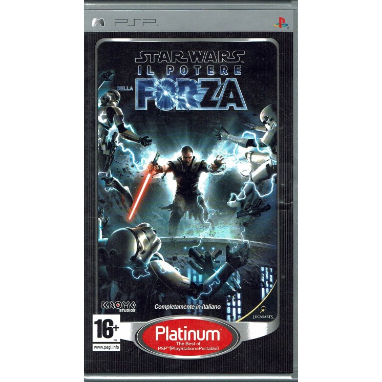 Videogioco per PSP: Star Wars il potere della forza PLATINUM con libretto 
