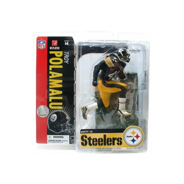 NFL Series 14 Troy Polamalu Snow Chase Pittsburgh Steelers McFarlane  Gd07