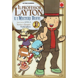 Il professor Layton e i misteri buffi n. 4 di Naoki Sakura ed. Panini Comics