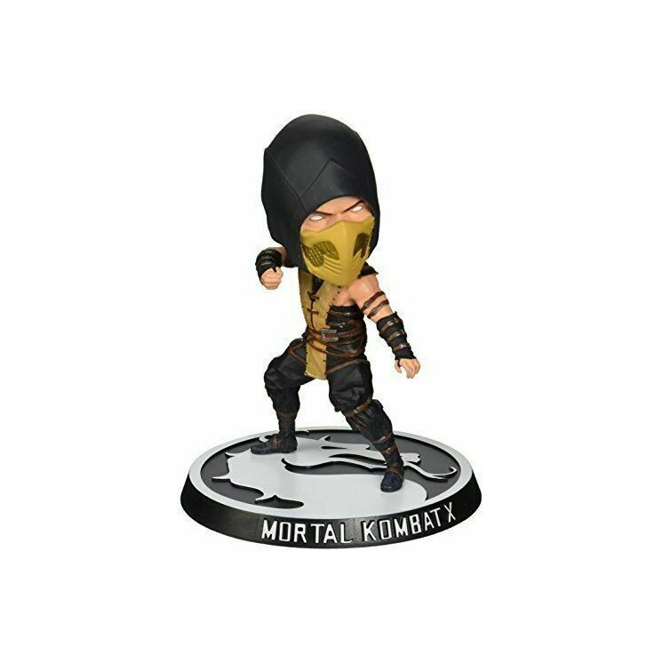 Mezco Toys MORTAL KOMBAT Scorpion Bobblehead Retro video game 6" toy figure 