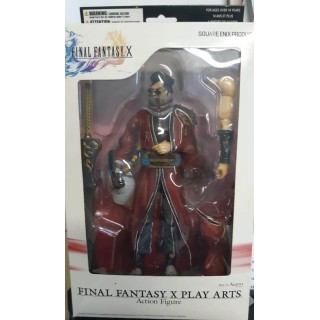 ACTION FIGURE FINAL FANTASY X AURON 20 CM PLAY ARTS SQUARE ENIX Gd16