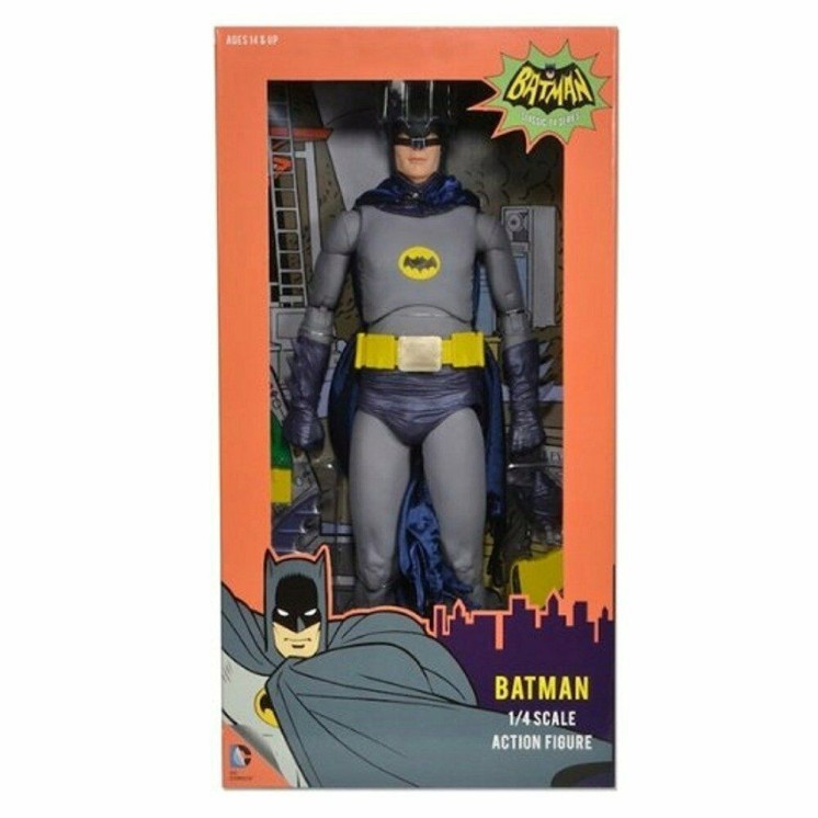 NECA 1966 Batman, Adam West classic, 1:4 Scale action figure, 18 inches Gd22