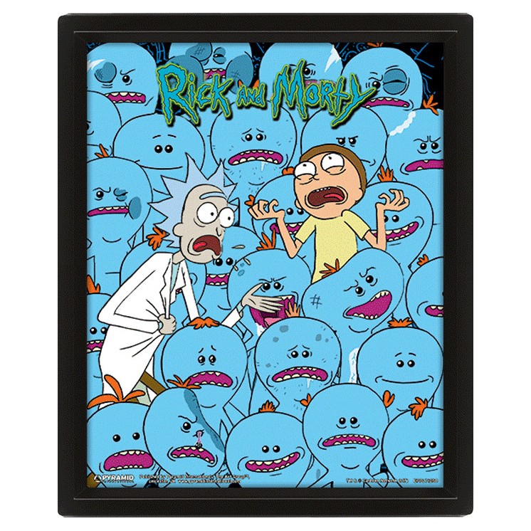 RICK AND MORTY (MR. MEESEEKS) Poster lenticolare 3D Pyramid Int. Gd25