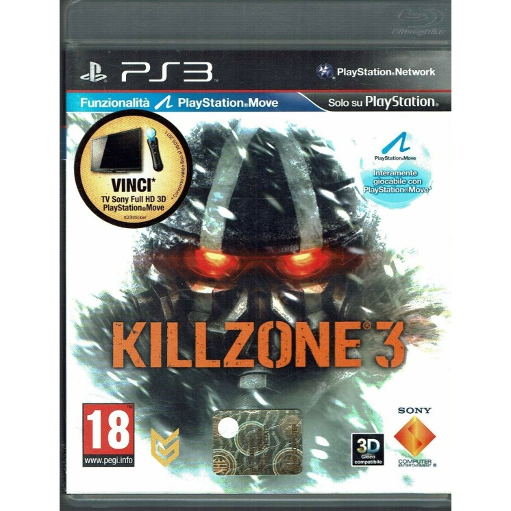 Videogioco per PlayStation3: KILLZONE 3 ITALIANO ORIGINALE PS3 OTTIMO