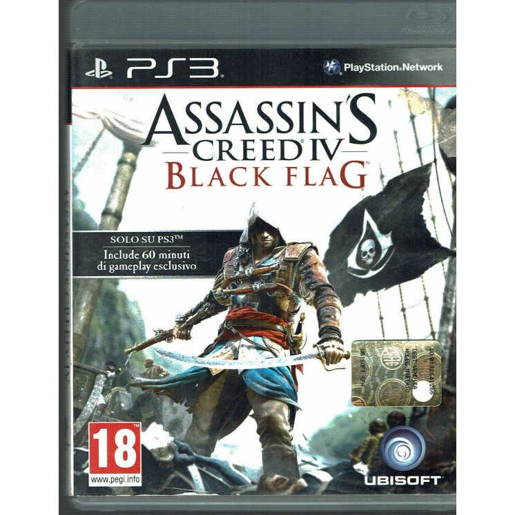 ASSASSIN'S CREED IV 4 BLACK FLAG Ps3 Versione Italiana 1Âª Edizione COMPLETO