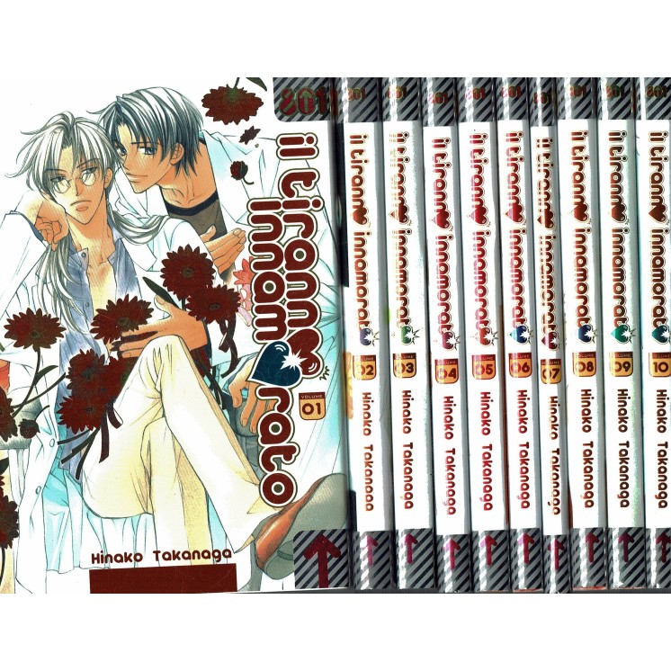 il Tiranno Innamorato 1/10 serie COMPLETA YAOI di Takanaga ed.Magic Press