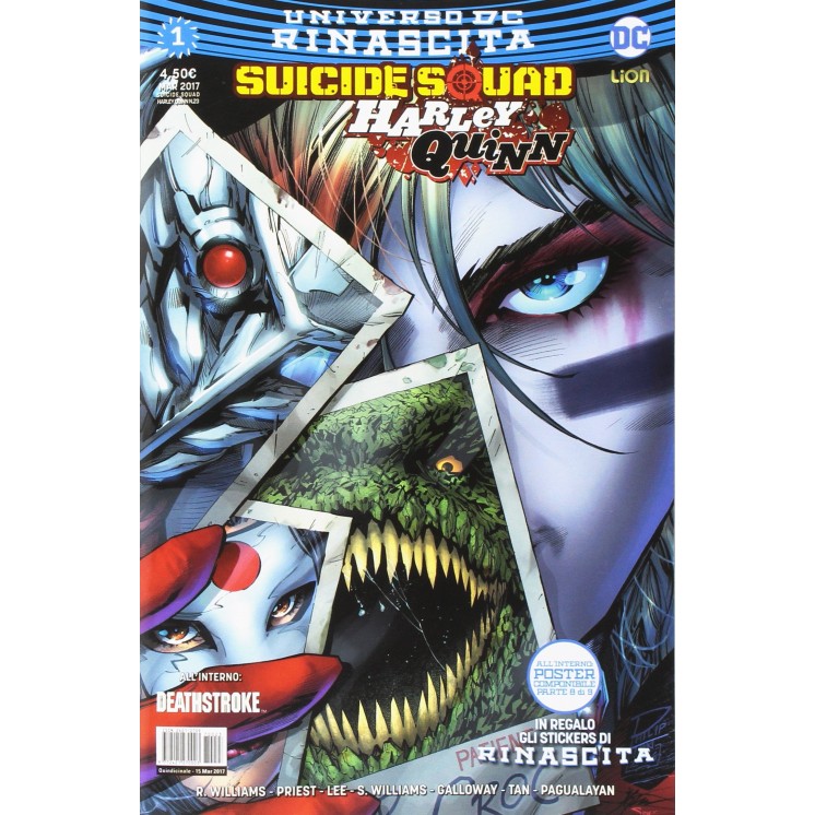 Suicide Squad Harley Quinn 23 RINASCITA   1 con POSTER ed.Lion NUOVO 