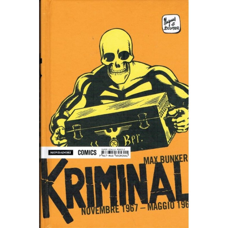 Kriminal 12 Novembre 67 Maggio 68 di Magnus ed. Mondadori CARTONATA