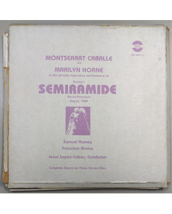 652 33 Giri Rossini: Semiramide - Caballe, Horne - HRE 343-3 3LP