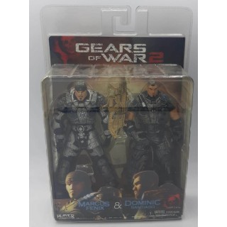 GEARS of WAR 2 Marcus Fenix Dominic Santiago action figure 17cm NECA Gd10