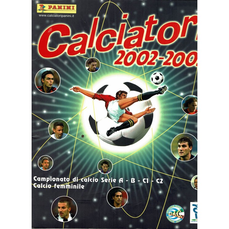 Album dei Calciatori PANINI 2002 2003 2002/03 COMPLETO Calcio FU16