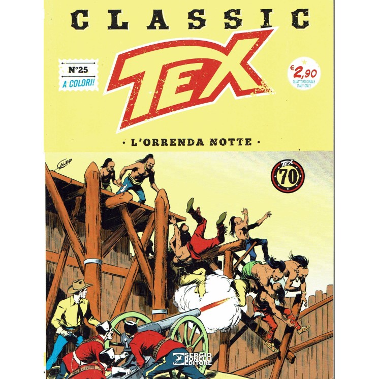 Classic TEX  25 a colori l'orrenda notte ed.Bonelli