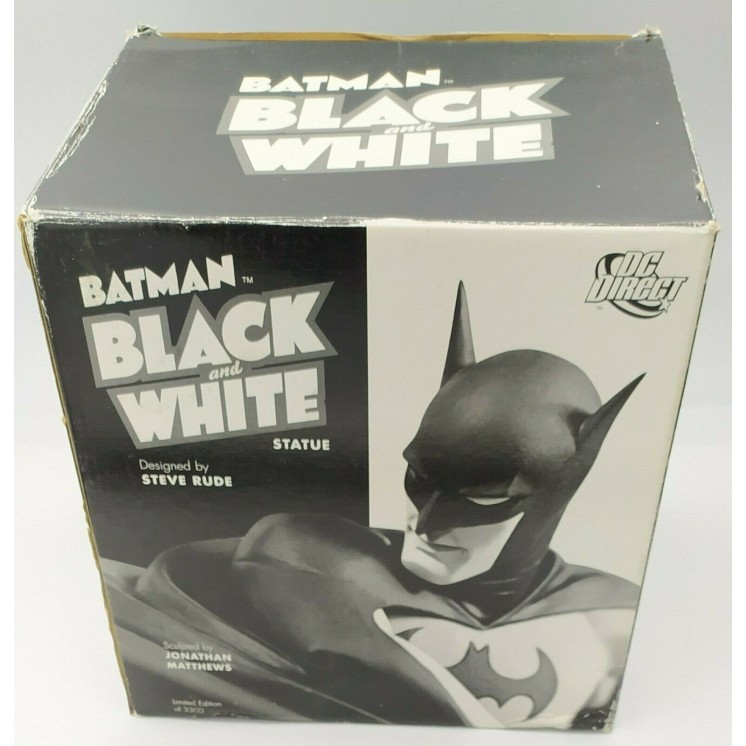 Batman Black and White STATUA 17cm by S.Rude limited 2497/3000 Dc Direct Gd41