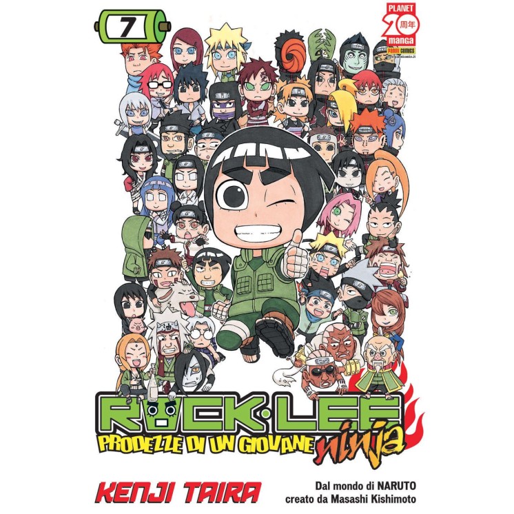 Rock Lee - Prodezze di un Giovane Ninja n. 7 di Kenji Taira - 1a ed Planet Manga