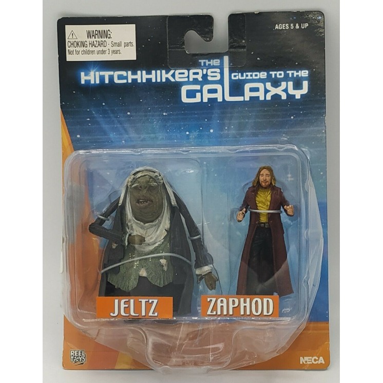 Hitchhikers Guide To The Galaxy JELTZ & ZAPHOD Figures NUOVA NECA Gd44
