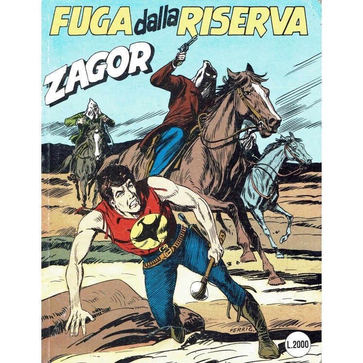 ZAGOR n. 353 fuga dalla riserva ed. Bonelli