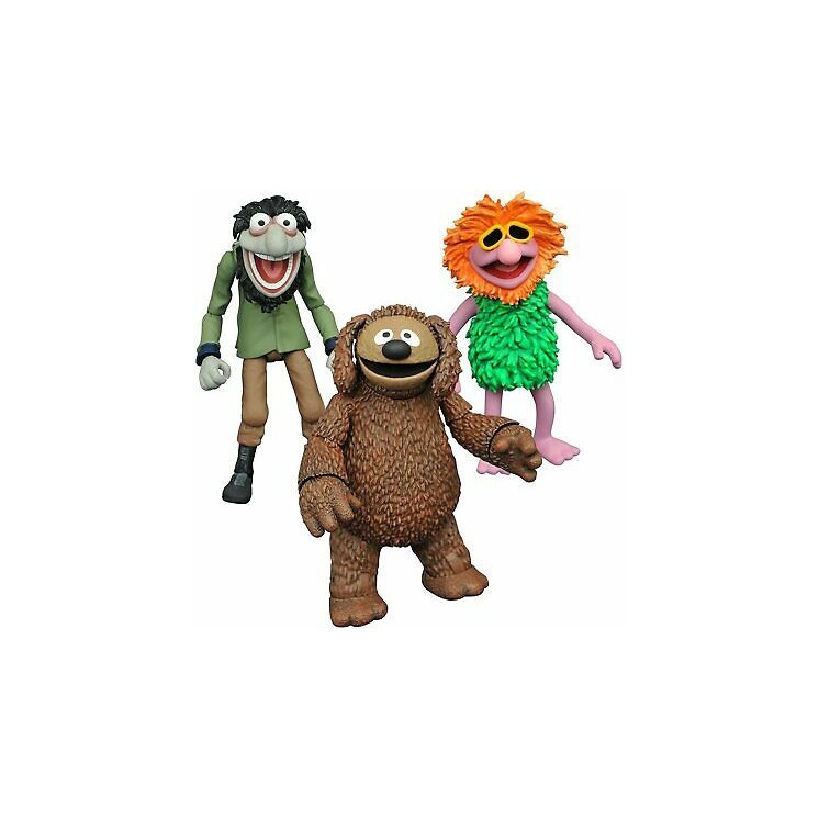 Disney Muppets 3 action figure Rowlf, Crazy Harry, Mahna Mahna BOX Diamond Gd03