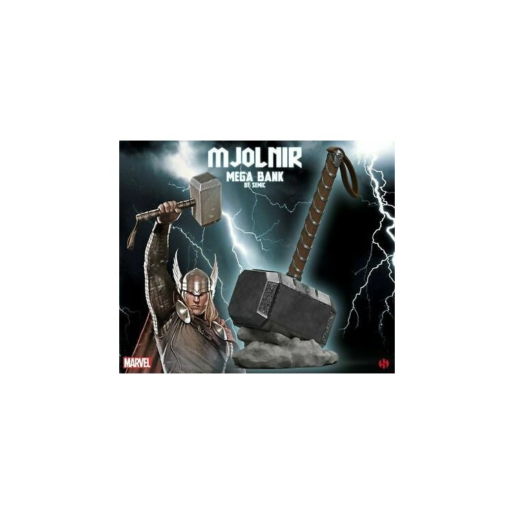 Mjolnir mega bank martello THOR 28cm Marvel Semic Gd03