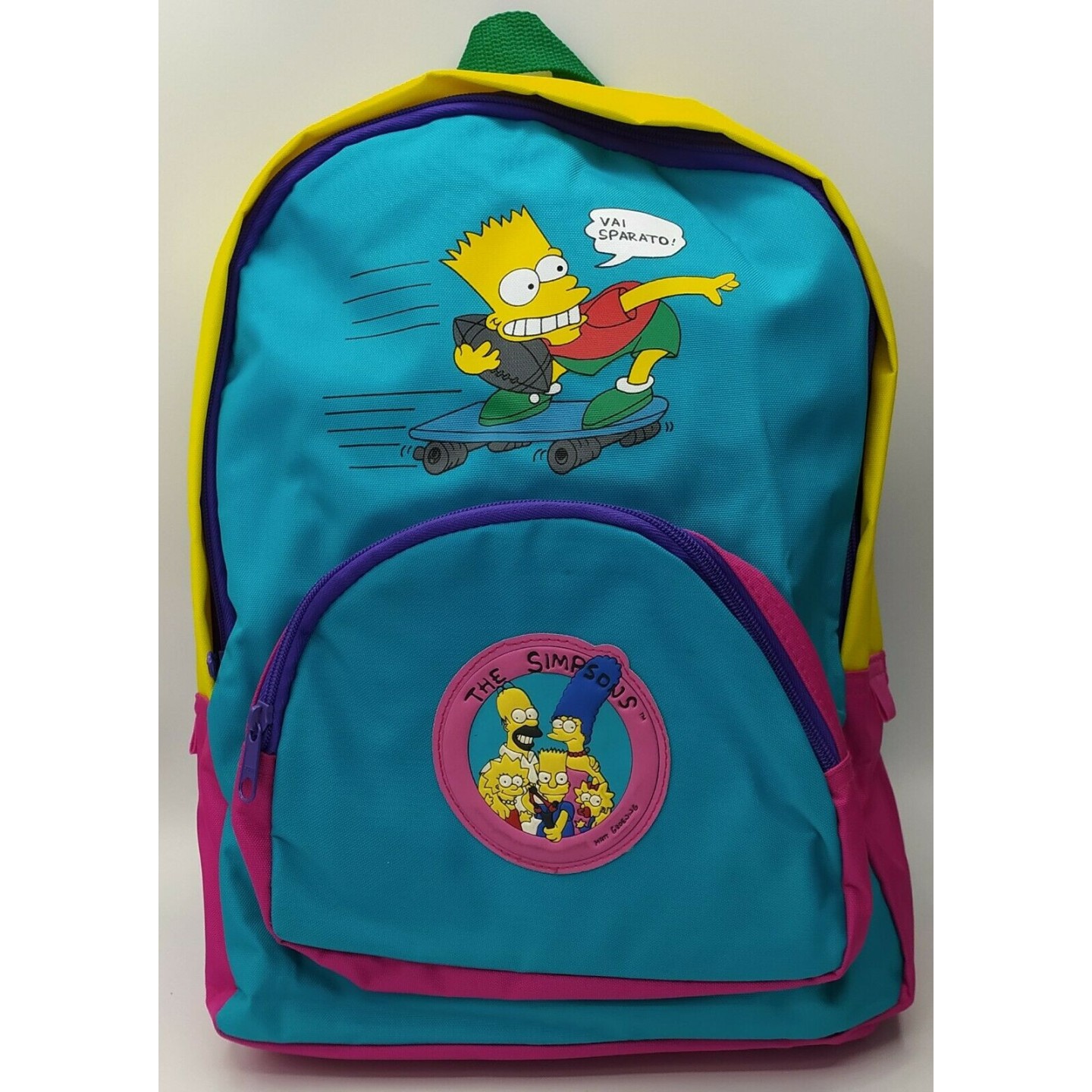 Zainetto The Simpson BURT VAI SPARATO! Vintage NUOVO Anni '90 Decorline Gd34