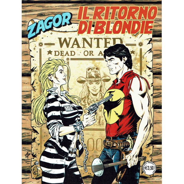 ZAGOR n. 682 il ritorno di Blondie ed. Bonelli