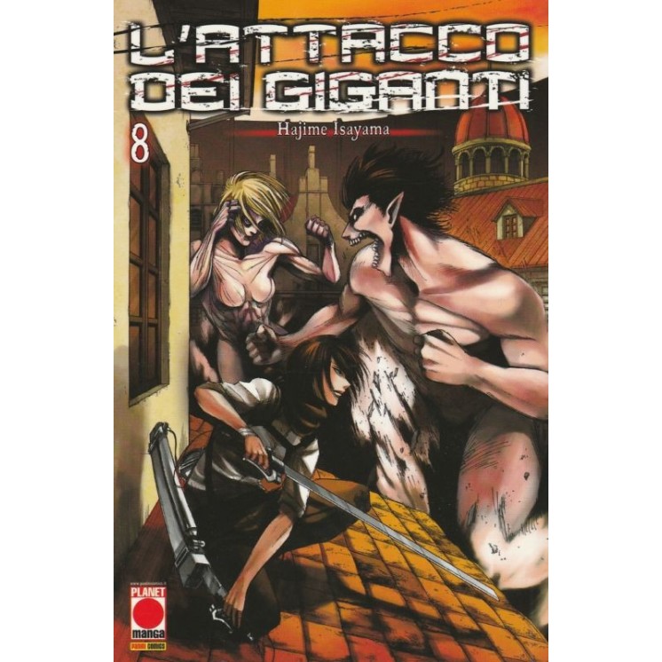 L'Attacco dei Giganti n. 8 di Hajime Isayama terza ristampa Edizione Panini