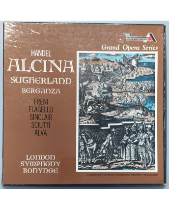 639 33 Giri Handel: Alcina - Bonynge, Sutherland, Berganza, Freni 3LP Decca