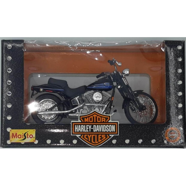 Harley Davidson FXSTB Bad Boy Collector Edition MAISTO 1/18 BOX Gd20