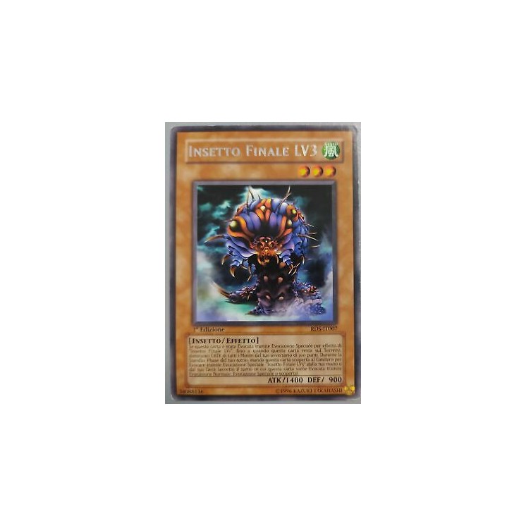 Y0167 YU-GI-OH! Insetto Finale LV3 1a ed. RDS-IT007 RARA EX