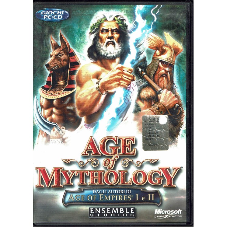 VIDEOGIOCO per PC: Age of Mythology Ensemble Studios libretto ITA
