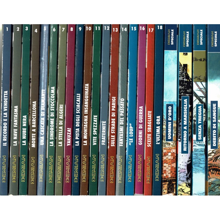 DEMIAN 1/18 + 4 speciali serie COMPLETA di Ruju ed.Bonelli 