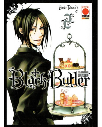 Black Butler n. 2 di Yana Toboso -Kuroshitsuji ristampa ed.Panini  