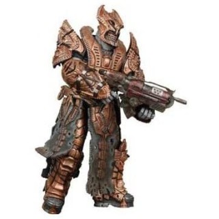Neca Gears Of War 2 Theron Palace Guard action figure 18cm NUOVO Gd03