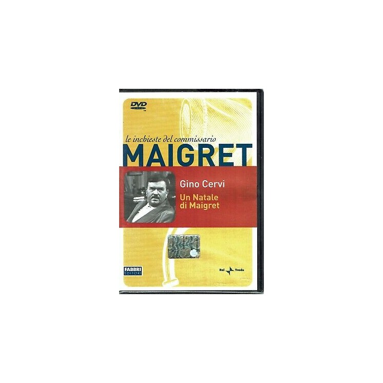 Un Natale di Maigret con Gino Cervi DVD NUOVO Rai Trade Fabbri
