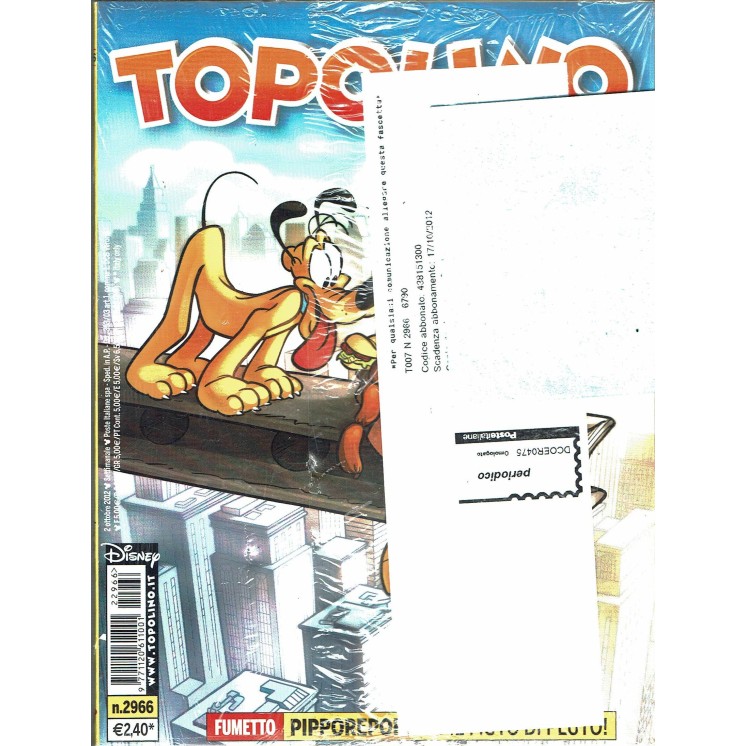 Topolino n.2966 BLISTERATO da abbonamento  Walt Disney Italia