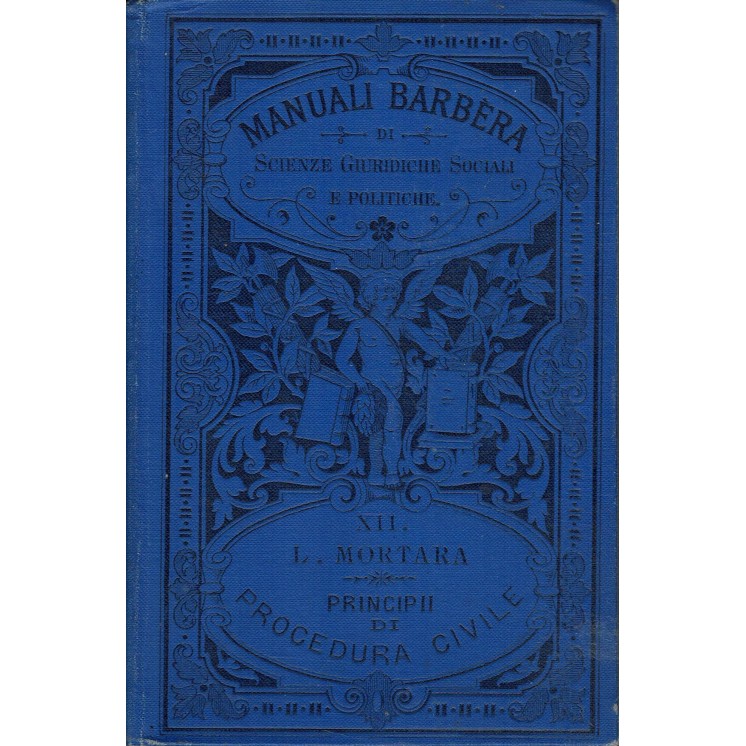 Manuali Barbera : principio diritto internazionale  XII di Mortara ed. 1895 A11