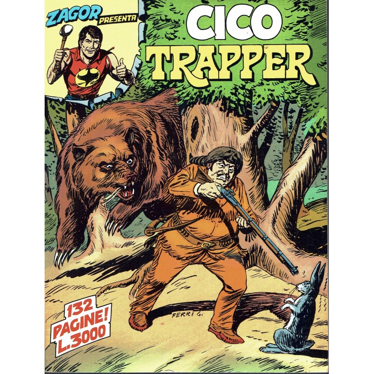 Zagor presenta Cico trapper di Burattini ed. Bonelli