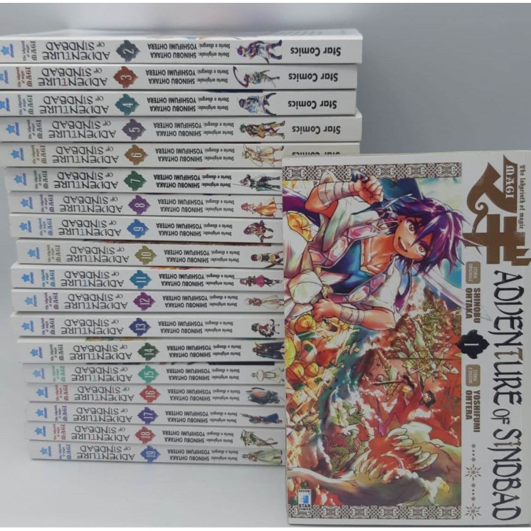 MAGI adventure of Sindbad 1/19 serie COMPLETA di Ohtaka Ohtera ed. Star C. NUOVI