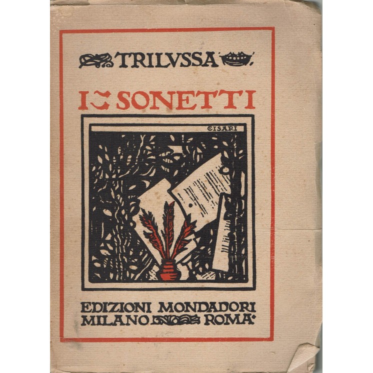 Trilussa: I Sonetti ed. Mondadori 1922 A70