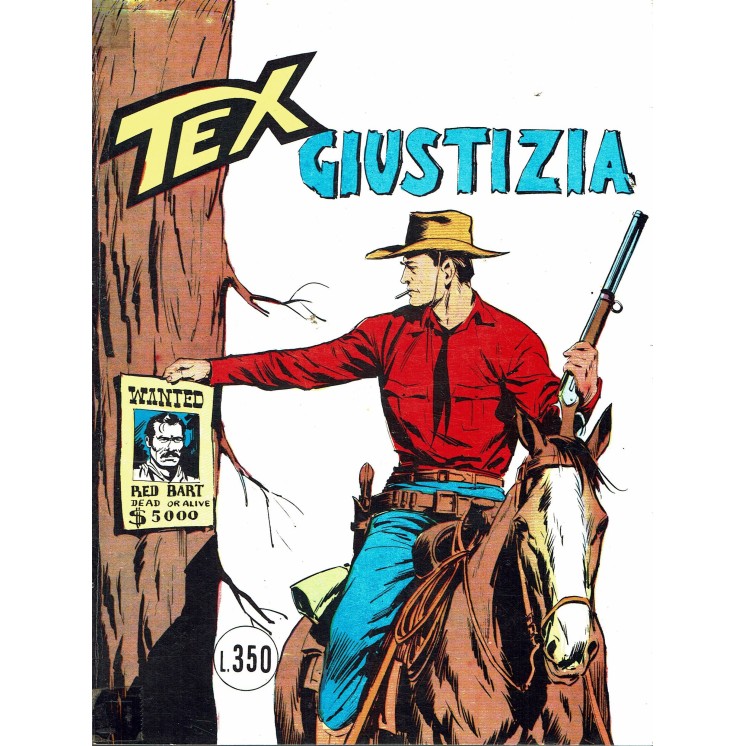 Tex  92 giustizia lire 350 aut.2926 ed. Bonelli 