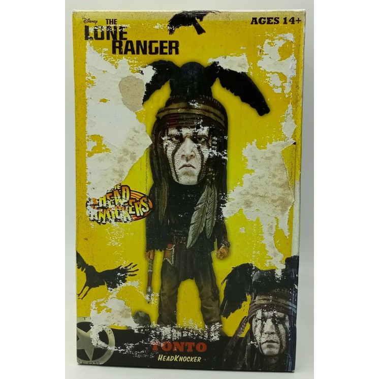 The Lone Rangers TONTO Figure Extreme Head Knockers Disney NUOVA GD49