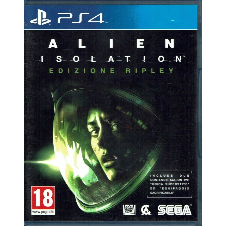 Videogioco Playstation 4 Alien Isolation Edizione Ripley  Sony Ps4 ita 18+ Sega
