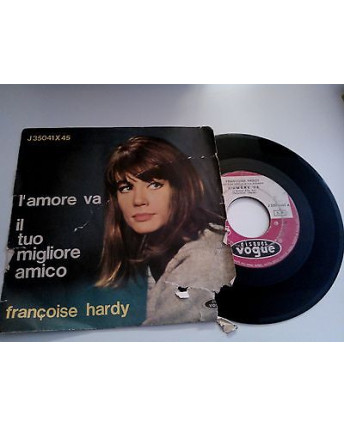 Francoise Hardy "L'amore va" - Disques Vogue- 45 giri